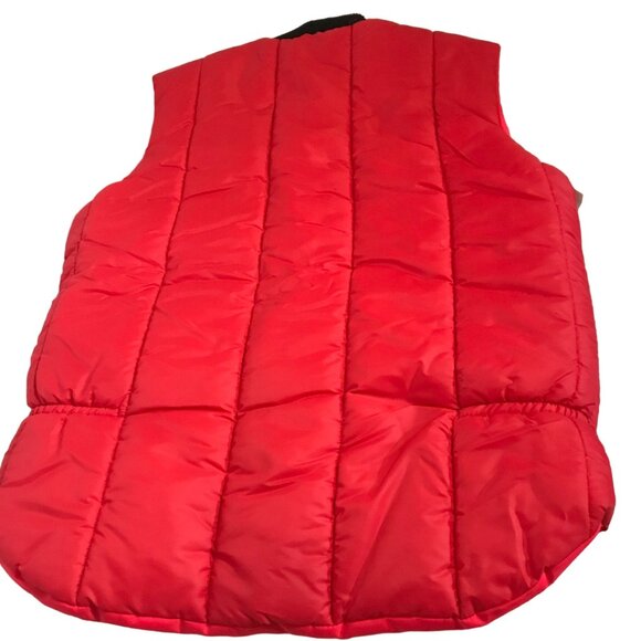 Firestone Red Vest Vintage Reversible Size S Retro Auto Racing Mechanic Jacket - Picture 4 of 16